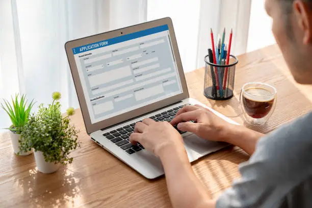 filling form